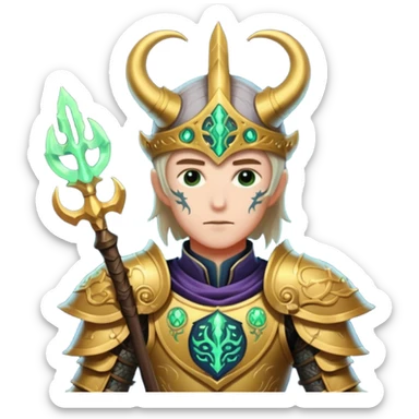 mystic knight with eldricth powers sticker