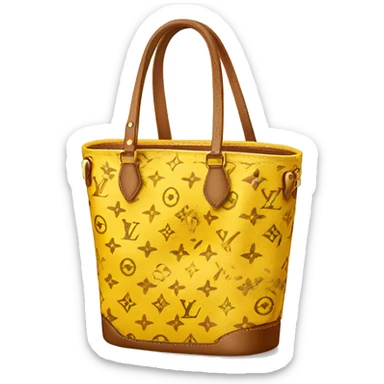 Louis Vuitton bag yellow sticker