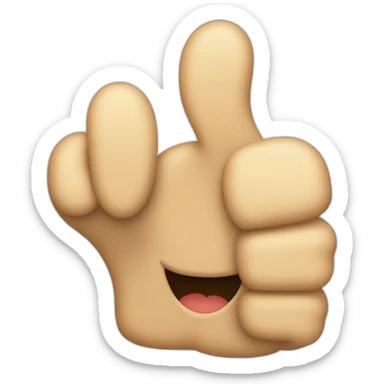 double thumbs up sticker