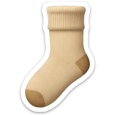 Beige socks sticker
