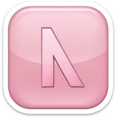 Netflix aesthetic "N" logo in pastel pink sticker