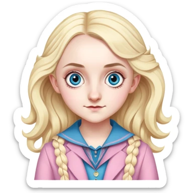 Evanna Lynch is Luna Lovegood in harry potter sticker
