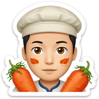 Wearing kimchi man sticker