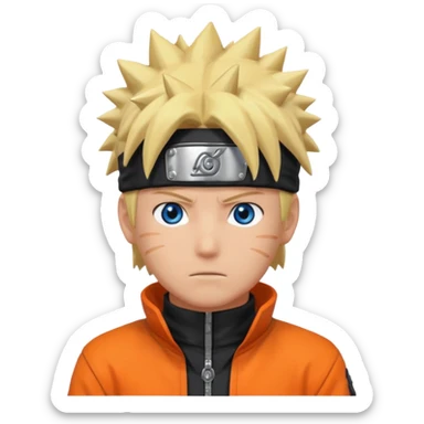 Naruto Kurama com Aura Laranja sticker