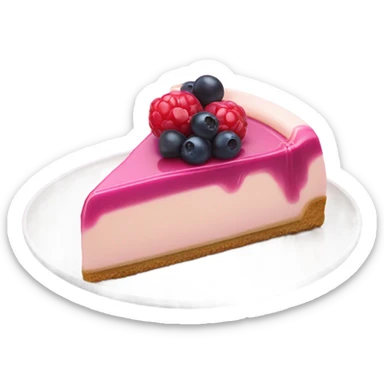 Cheesecake pink sticker