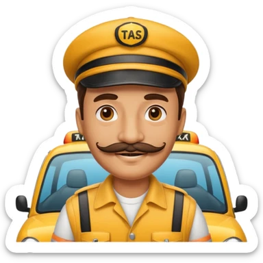  taxi driver sticker