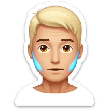 A man with aura sticker