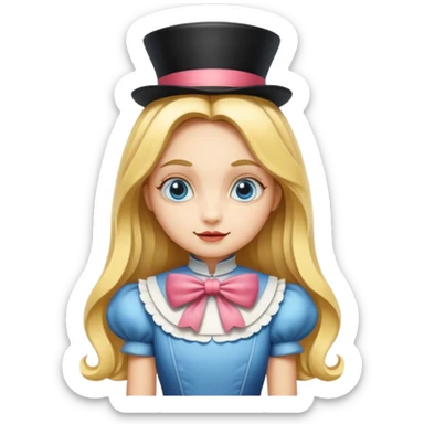 Alice in wonderland sticker