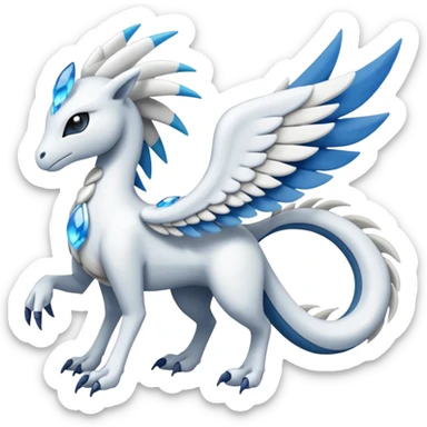 Meloetta-Reshiram-Pokémon-Fakémon-fusion-hybrid-creature sticker