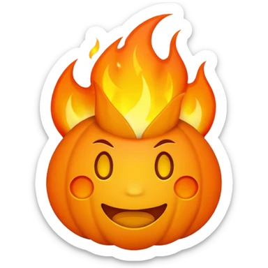 you want the ZWJ embedded inside the fire emoji sticker