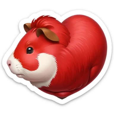 guineapig heart sticker