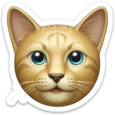 versace leather cat sticker