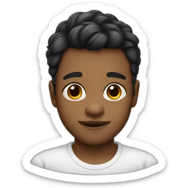 He was born with short, dark hair  sticker