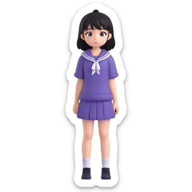 anime girl sticker