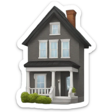 A black person coming in a house sticker