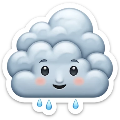 rainy clouds sticker