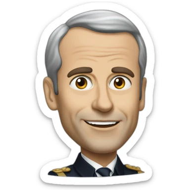 Emanuel Macron manifestation sticker