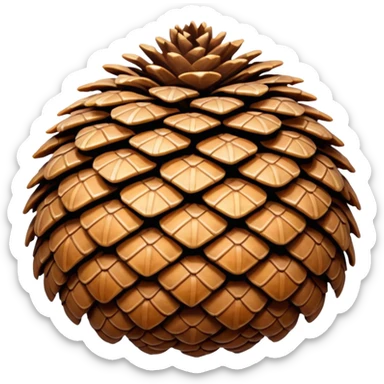 pinecone sticker