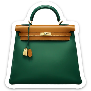 Hermes Kelly dark green sticker