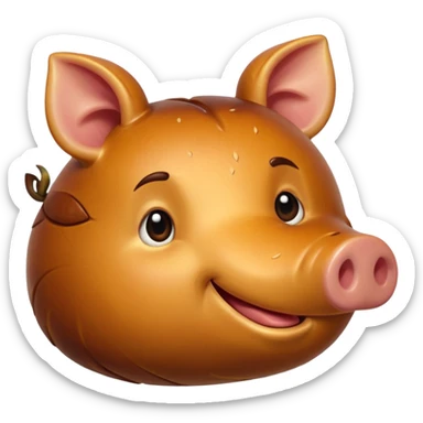 roasted pork sticker