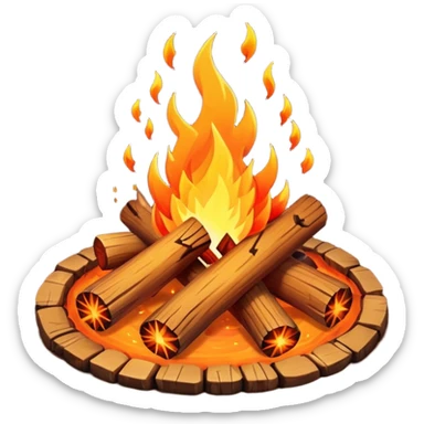 Campfire with sparks







































 sticker