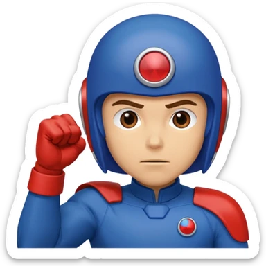 Mark from Battle of the Planets doing fist pump. sticker