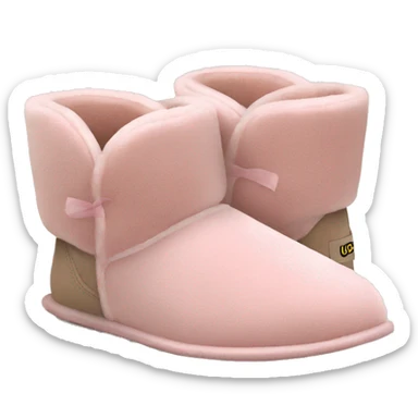 UGG slippers light pink sticker