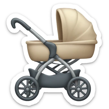 A child in a stroller sticker