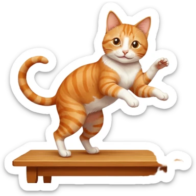 Cat dancing on table





 sticker