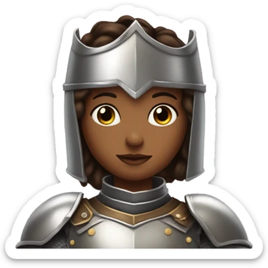 Heart eyes princess wearing a knight armor sticker