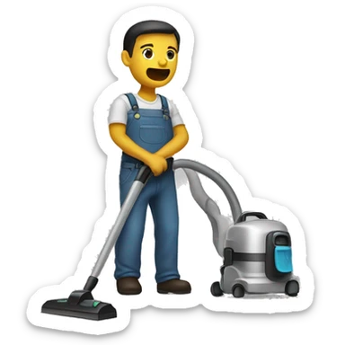 No vacuuming sticker