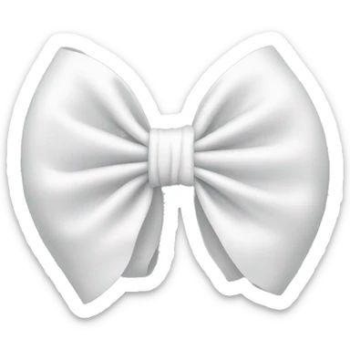 White bow sticker