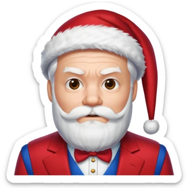 spiderman santa sticker