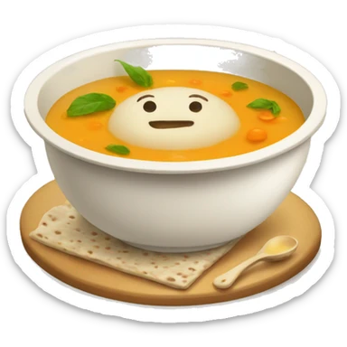 Matzah ball soup sticker