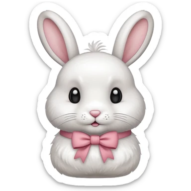 Coelho de laço sticker