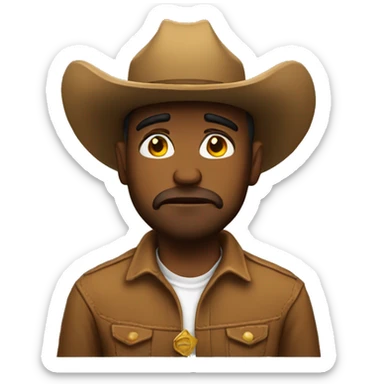 cowboy emoji sad sticker