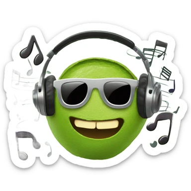 Guacamole rocking out  sticker