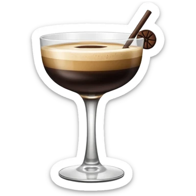 espresso martini with Black Bow sticker