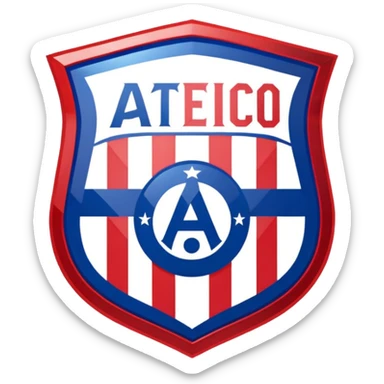 Atletico madrid club logo sticker