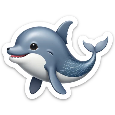 Half Chihuahua half humpback whale sticker