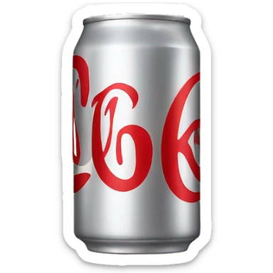 Diet Coke can  sticker