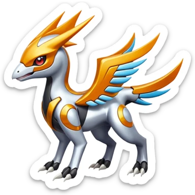 Meloetta-Latias-Wargreymon-Protogen-Pokémon-Digimon-Fakémon-fusion-hybrid-creature sticker