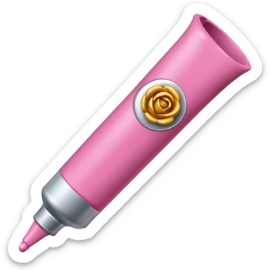 Tube de peinture rose sticker