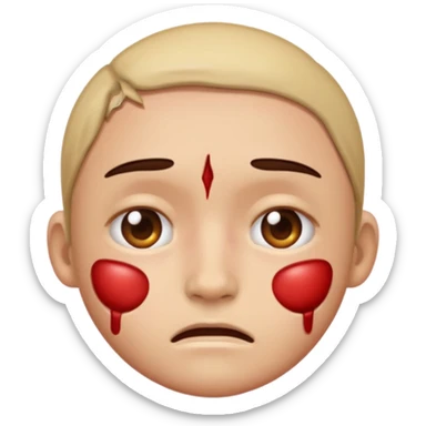 injured face emoji sticker