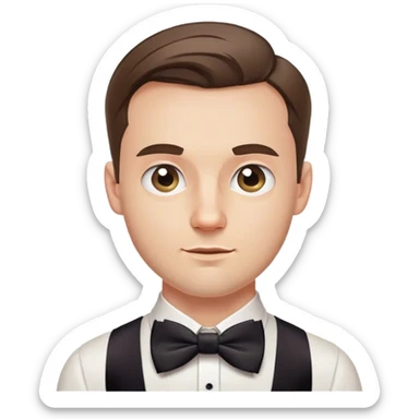 bow-tie polish guy 30yo sticker