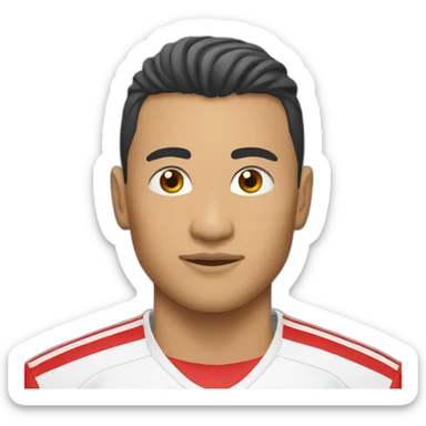 Soccer player from Kyrgyzstan sticker
