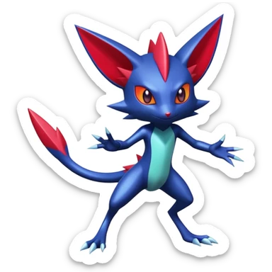 Shiny Exotic Bisharp-Sneasel-Weavile-Scizor-Hybrid-Creature sticker