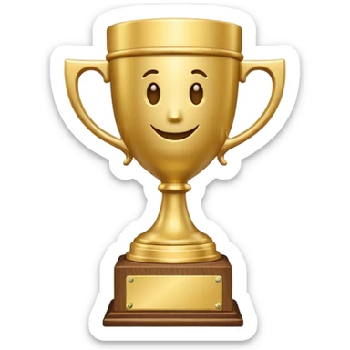 i want a participation trophy that is a completely plain and pretty small trophy that says Participation Trophy on the gold plate on the wooden base sticker