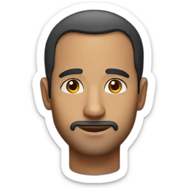 big forehead arab man sticker