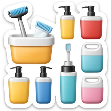 produtos de higiene pessoal sticker